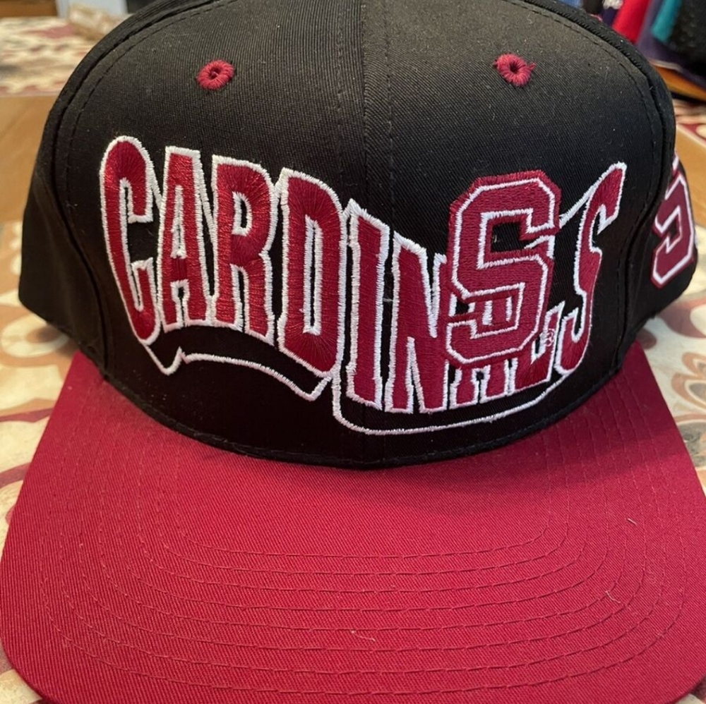 Cardinals Black and Red Snapback Hat